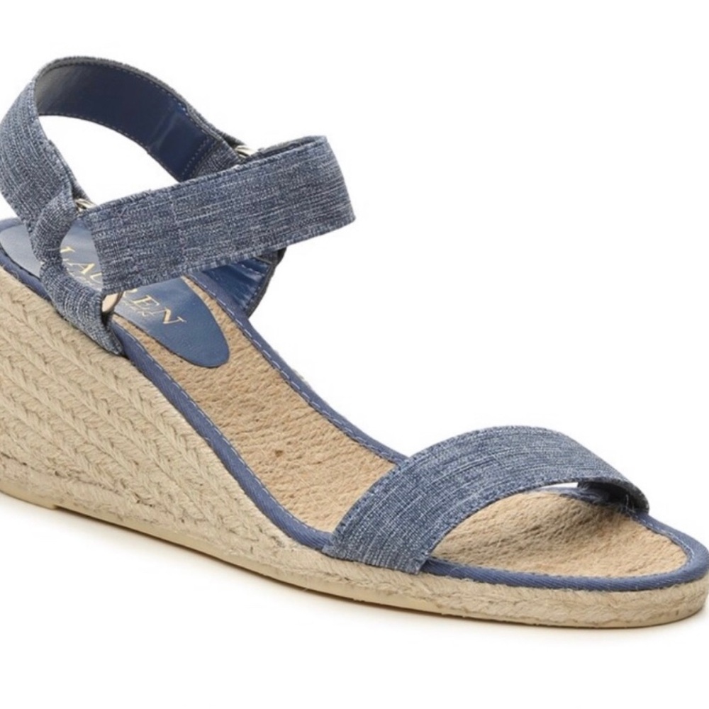 Ralph Lauren "Ilene" Wedge Sandals